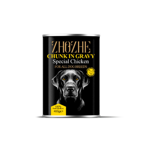 کنسرو سگ طعم مرغ چانک ژوژه 400 گرم