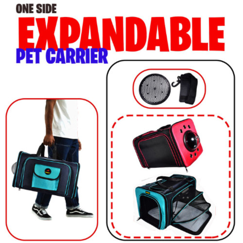 کیف حمل سگ و گربه فضایی یکطرف بازشو مدل الا