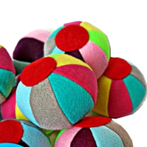 اسباب بازی گربه توپ نمدی کت نیپ دار کوچک پک 8 عددی