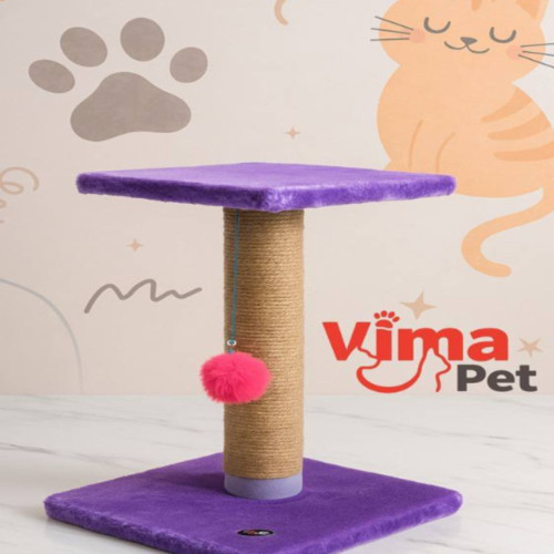 اسکرچر درختی طبقه دار مدل ویما همراه با کت نیپ پرتابل