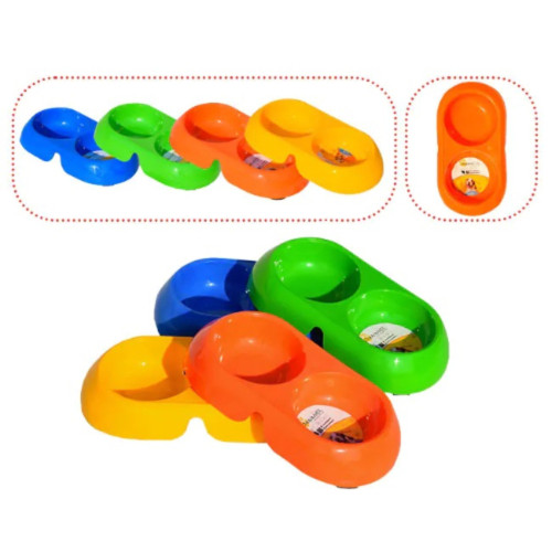 ظرف غذای سگ و گربه دوقلو توین