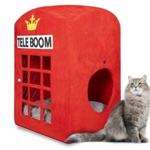 جای خواب گربه مدل کیوسک تلفن